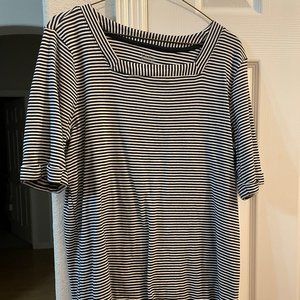 Croft Barrow striped short sleeve top XL